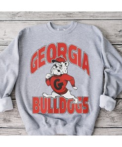 Vintage Style NCAA Georgia Bulldogs Sweatshirt - NCAA Apparel for Fans