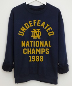 Vintage Style Notre Dame 1988 National Champs Tee