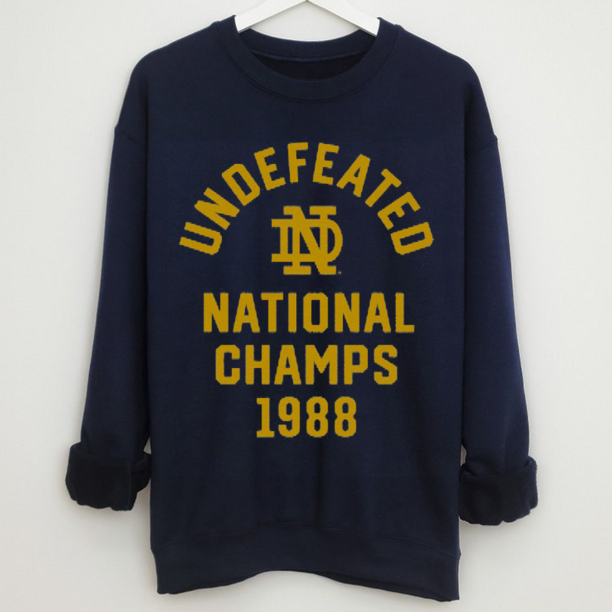 Vintage Style Notre Dame 1988 National Champs Tee