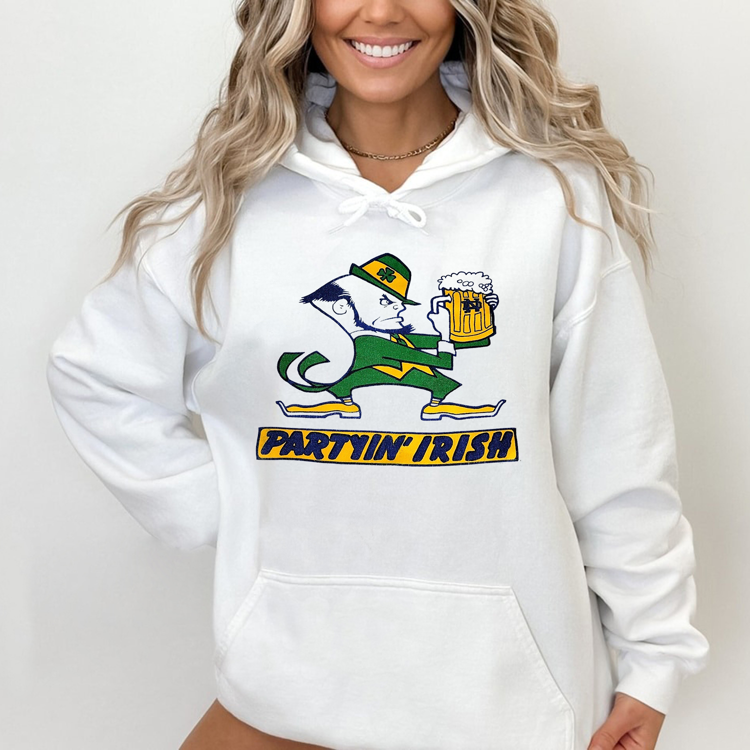 Vintage Style Notre Dame Fighting Irish Parody Shirt for Fans