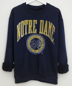 Vintage Style Notre Dame Fighting Irish Sweatshirt Hoodie for Fans