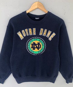 Vintage Style Notre Dame Fighting Irish Sweatshirt Hoodie for NCAA Fans