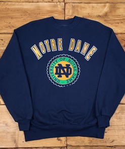 Vintage Style Notre Dame Fighting Irish Sweatshirt Hoodie for NCAA Fans