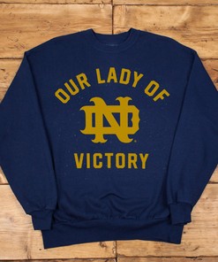 Vintage Style Notre Dame Our Lady of Victory Sweatshirt