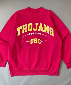 Vintage USC Trojans Pro Player T-Shirt - Football University Fan Gift