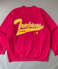Vintage USC Trojans Tee Shirt - NCAA Football Sportswear