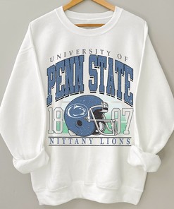 Vintage University of Penn State 1887 Football Crewneck Tee, Perfect Fan Gift