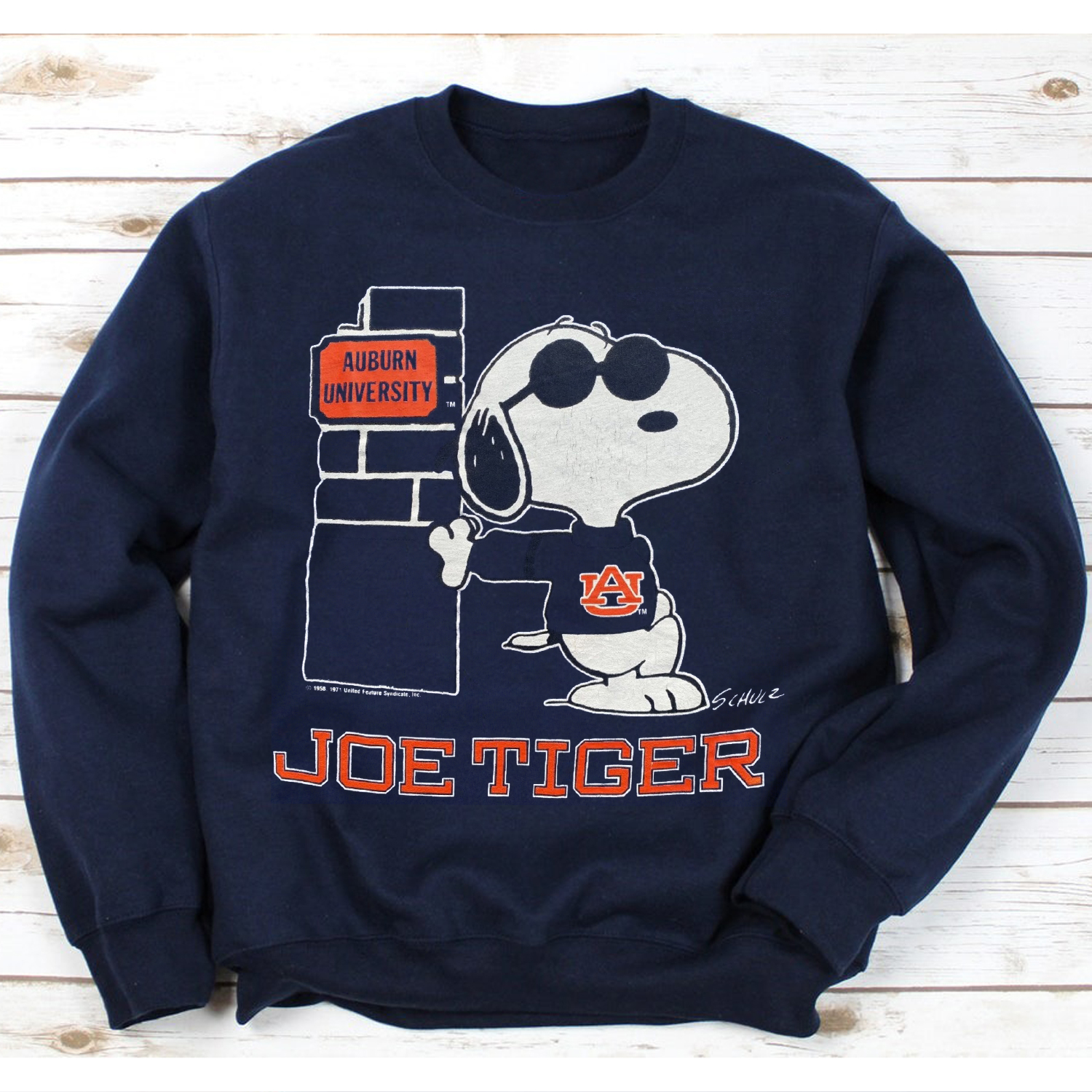 Vtg 70's Auburn University Joe Tiger Single Stitch Tee for Sports Fans