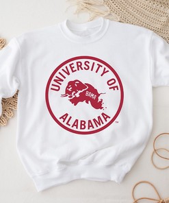 White Vintage 'Bama Tee For Fans