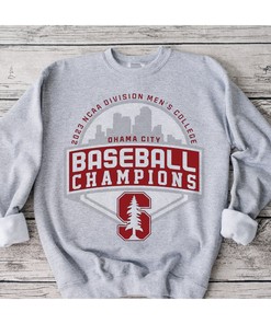2023 Ncaa Division Champions Baseball Stanford New Logo T-Shirt