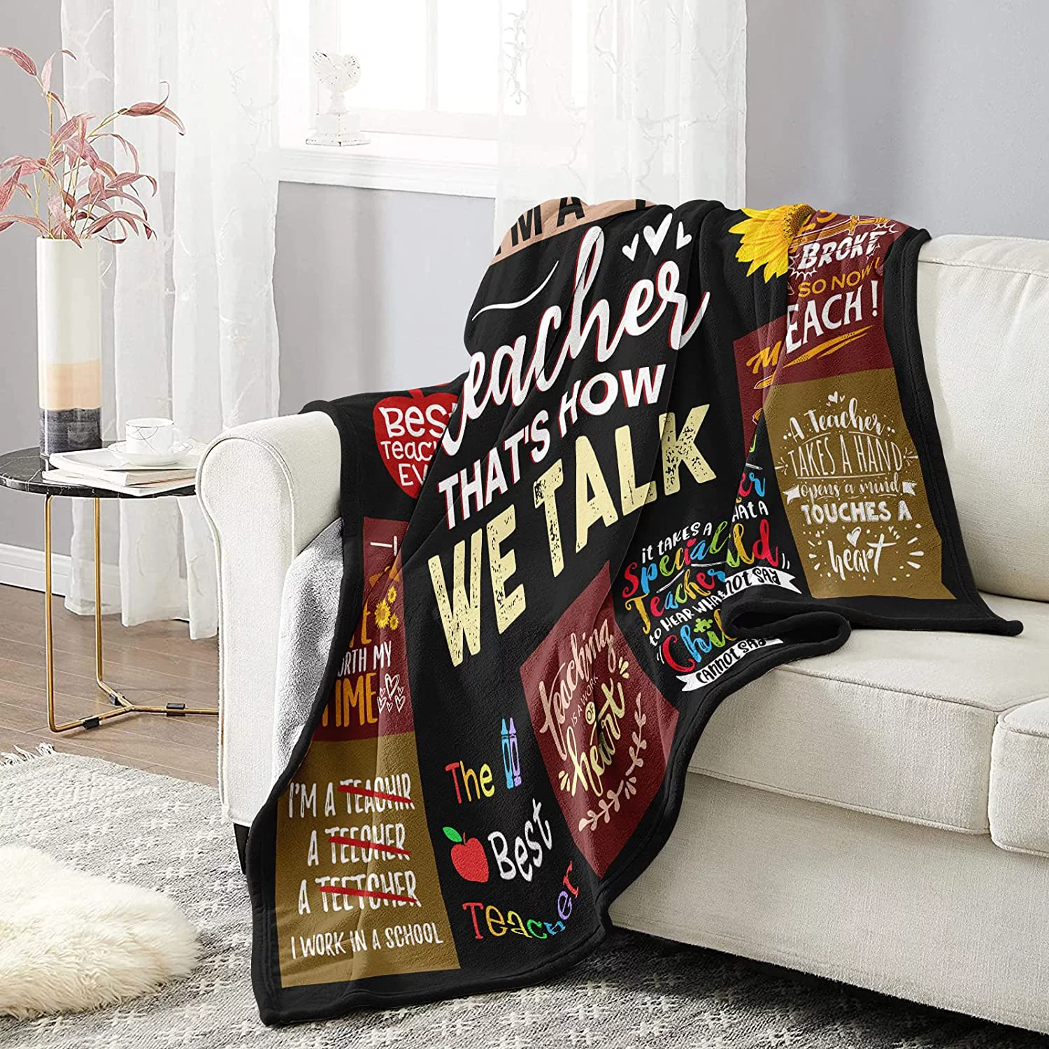 Teacher Gifts Blanket, Teacher Appreciation Gifts Ideas, Best Birthday Retirement Gifts for Teachers from Student - Image 2
