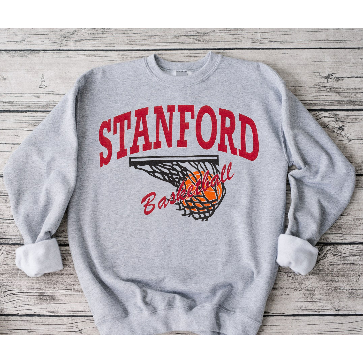 90S Stanford University Basketball T Shirt