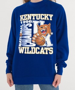 90S University Kentucky Wildcats Ncaa Champions 1996 Final Four Tee, Fan Gift