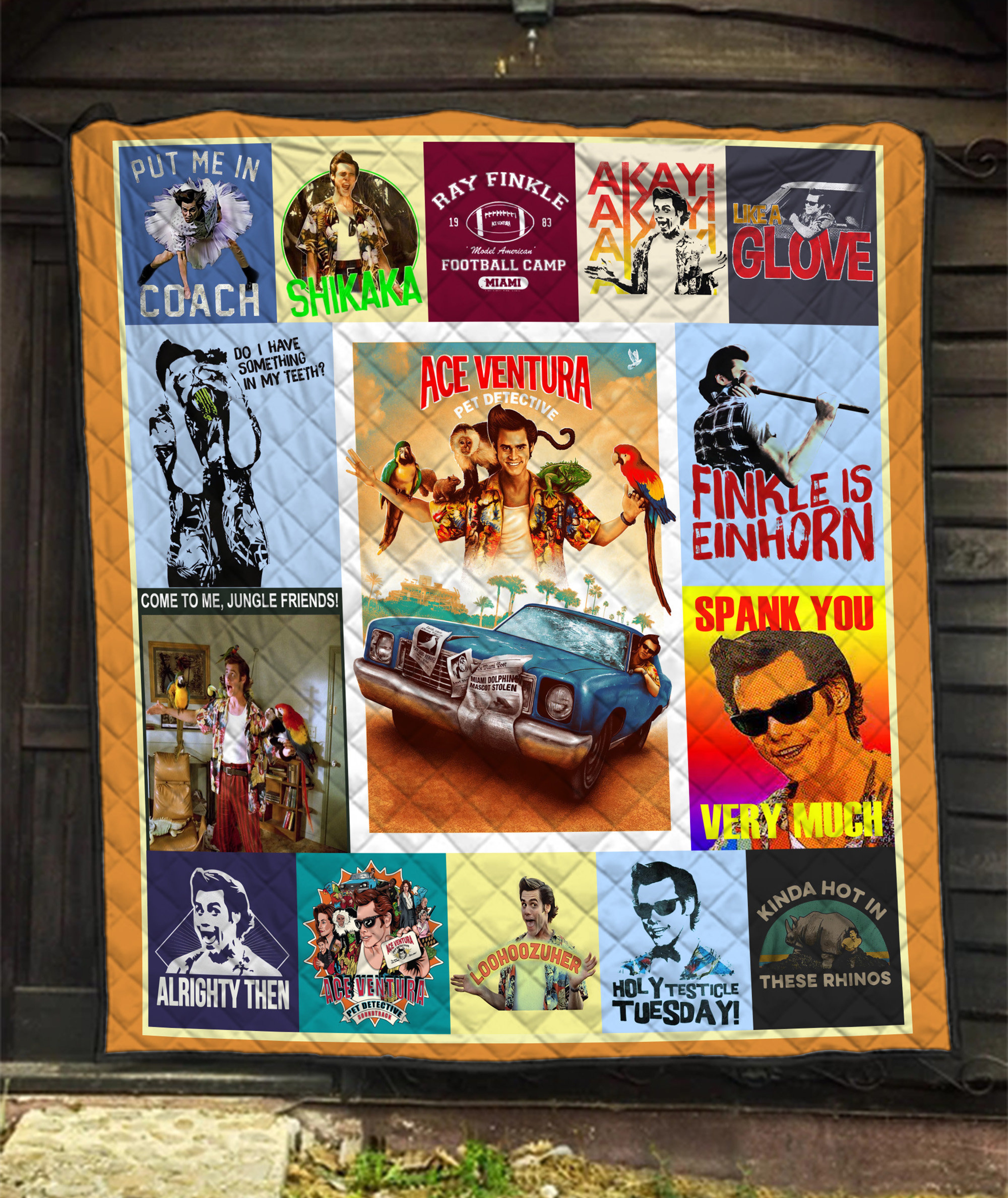 Ace Ventura Pet Detective Quilt Blanket, Gift for Fans