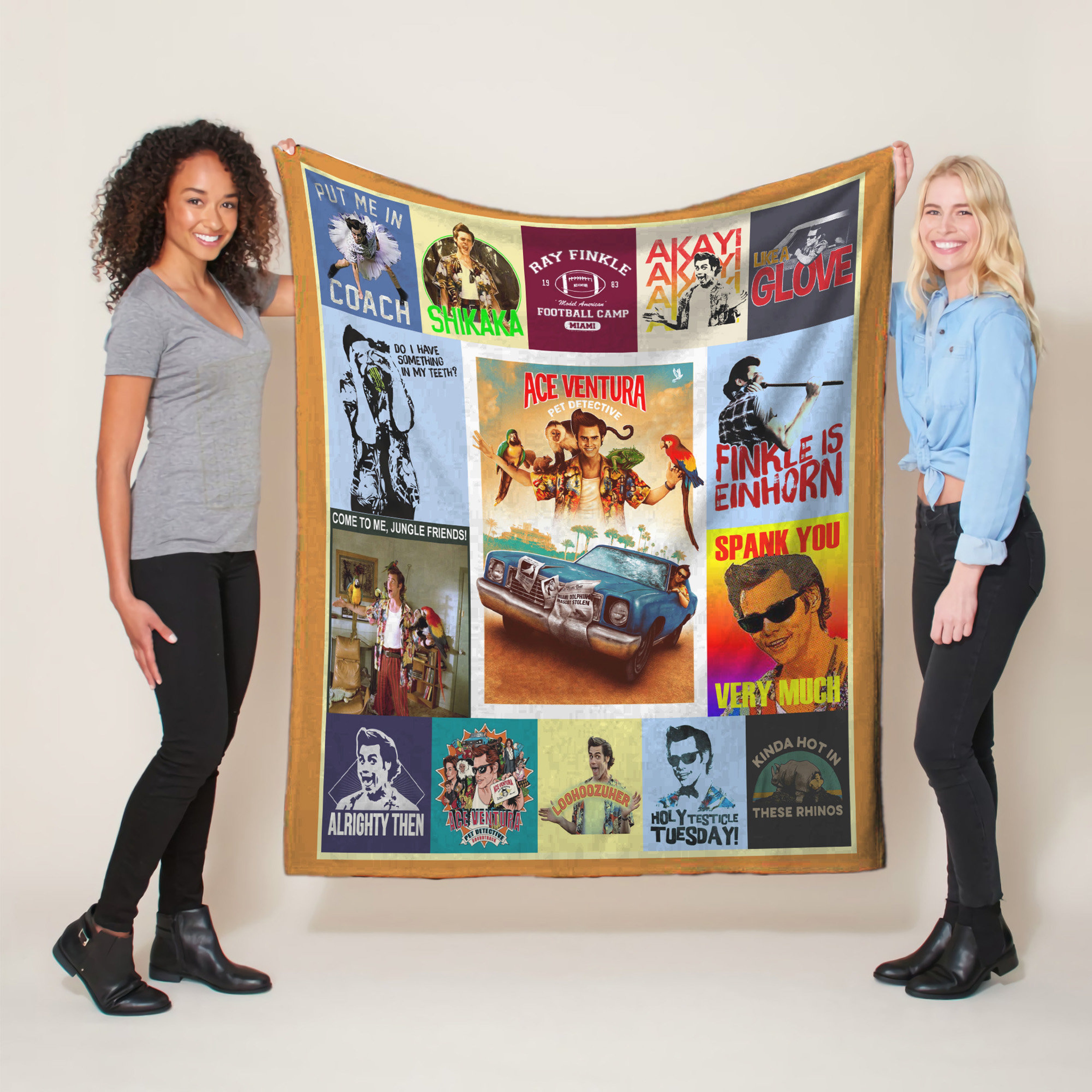 Ace Ventura Pet Detective Quilt Blanket, Gift for Fans
