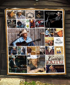Alan Jackson Albums Quilt Blanket - Perfect for Neotraditional Country Music Lovers