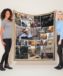 Alan Jackson Albums Quilt Blanket - Perfect for Neotraditional Country Music Lovers