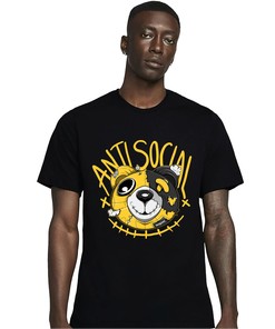 Anti Social Head Ber Unisex Shirt Match Jordan 12 Black Taxi