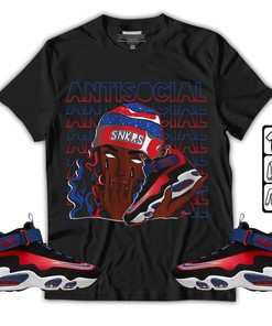 Antisocial Girl Unisex Sneaker Shirt Match Max 1 Navy Red Black Tee, Air Griffey Max 1 Black Red Navy Blue T-Shirt, Hoodie, Sweatshirt