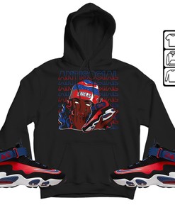 Antisocial Girl Unisex Sneaker Shirt Match Max 1 Navy Red Black Tee, Air Griffey Max 1 Black Red Navy Blue T-Shirt, Hoodie, Sweatshirt