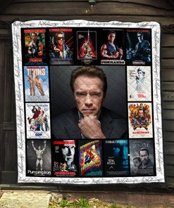 Arnold Schwarzenegger Actor Movies Quilt Blanket, Home Decoration Gift