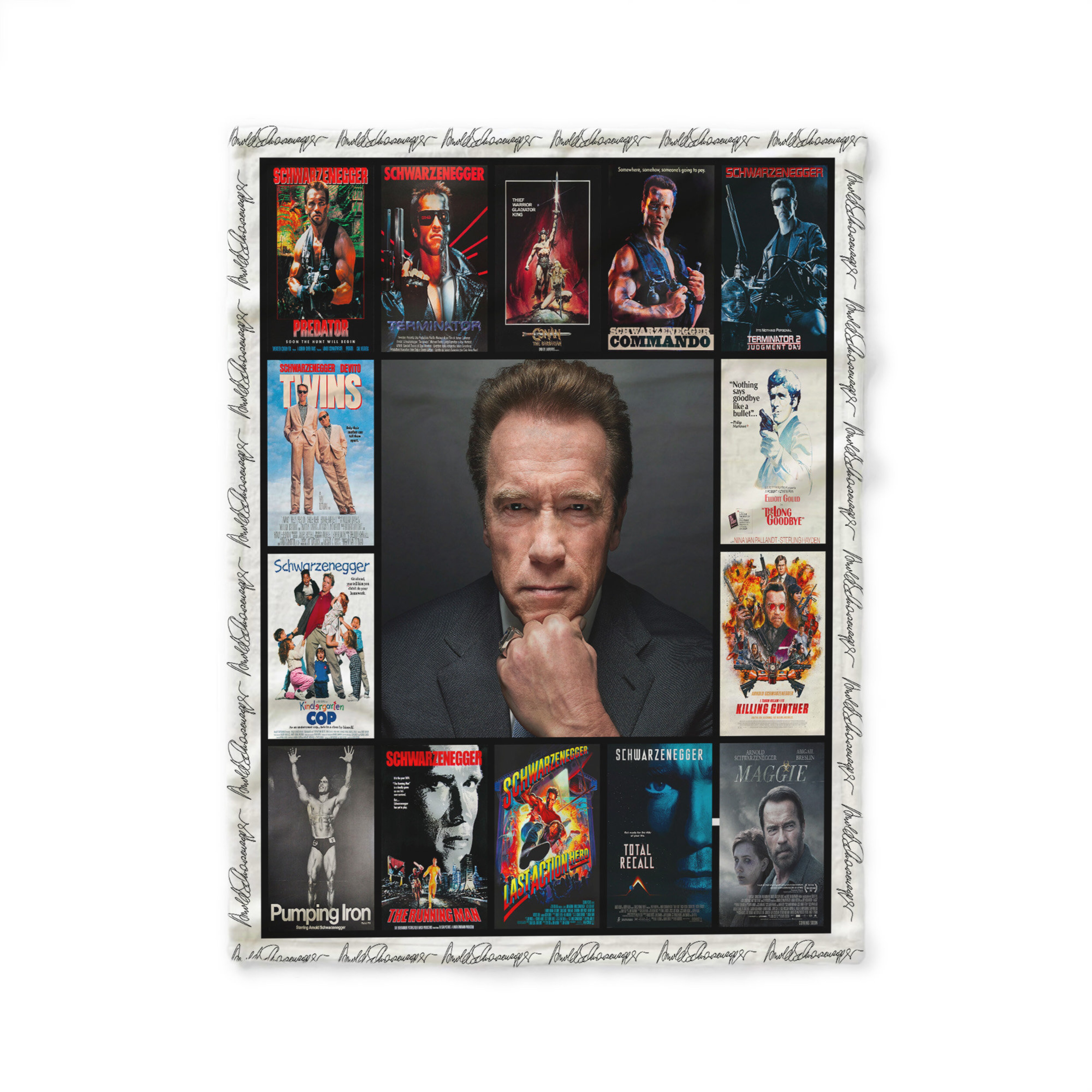 Arnold Schwarzenegger Actor Movies Quilt Blanket, Home Decoration Gift