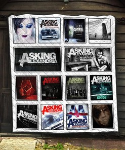 Asking Alexandria Rock Band Albums Quilt Blanket, Ideal for Home Bedroom Decor, Perfect for Fan Lovers