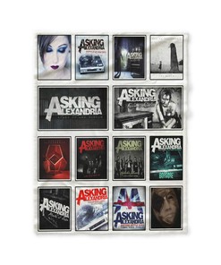 Asking Alexandria Rock Band Albums Quilt Blanket, Ideal for Home Bedroom Decor, Perfect for Fan Lovers