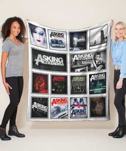 Asking Alexandria Rock Band Albums Quilt Blanket, Ideal for Home Bedroom Decor, Perfect for Fan Lovers