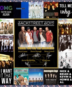 Backstreet Boys Anniversary Quilt Blanket - Perfect Gift for Music Lovers