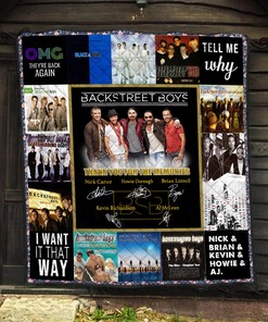 Backstreet Boys Anniversary Quilt Blanket - Perfect Gift for Music Lovers