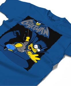 Bartman Simpson Shirt Match Jordan 1 High OG True Blue Shirt In Color Royal