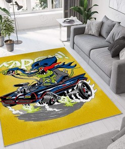 Bat Fink Hot Rod Area Rug Hot Rod Rug for Garage