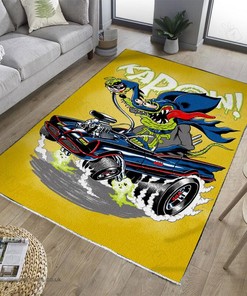 Bat Fink Hot Rod Area Rug Hot Rod Rug for Garage