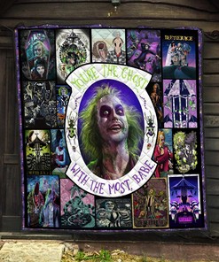 Beetlejuice Quilt Blanket, Cotton Quilting Bedding Set
