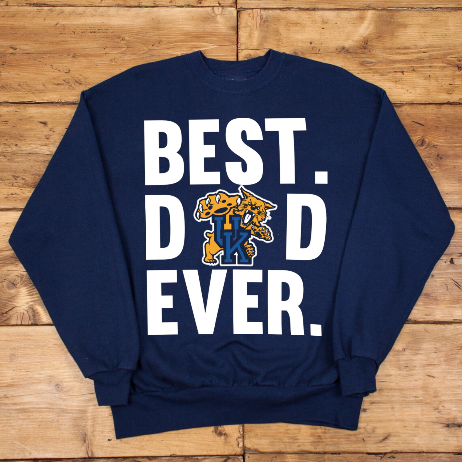 Best Dad Ever Kentucky Wildcats T-Shirt Father's Day Gift