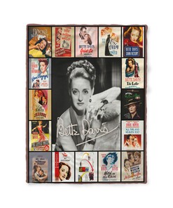 Bette Davis Movies Quilt Blanket, Signature Gift for Fans