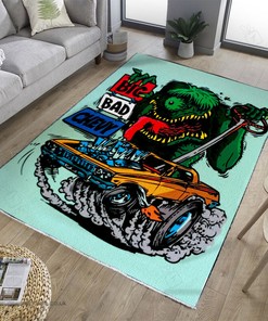 Big Bad Chevy Hot Rod Rug for Home Decoration