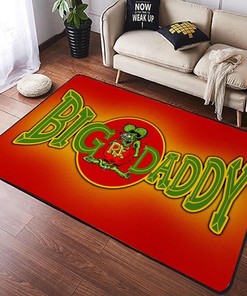 Big Daddy Hot Rod Rug for Garage Decoration