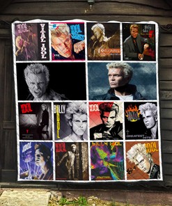 Billy Idol Quilt Blanket, Fan Lover Home Decoration Gift