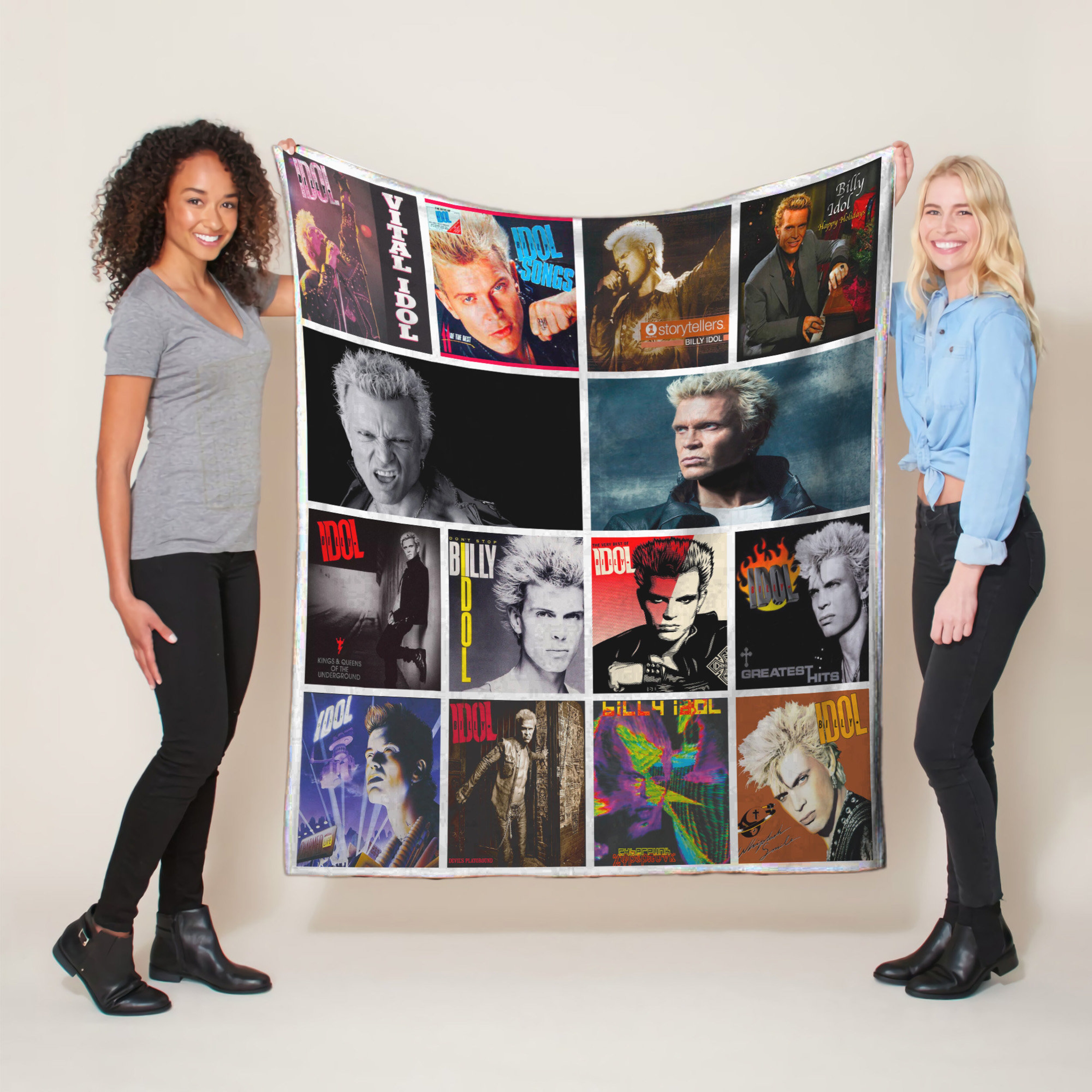 Billy Idol Quilt Blanket, Fan Lover Home Decoration Gift