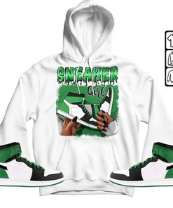 Black Fashion Unisex Sneaker Shirt Match Lucky Green 1s Tee, Jordan 1 Lucky Green Hoodie, Sweatshirt, T-Shirt, Hoodie, Sweatshirt