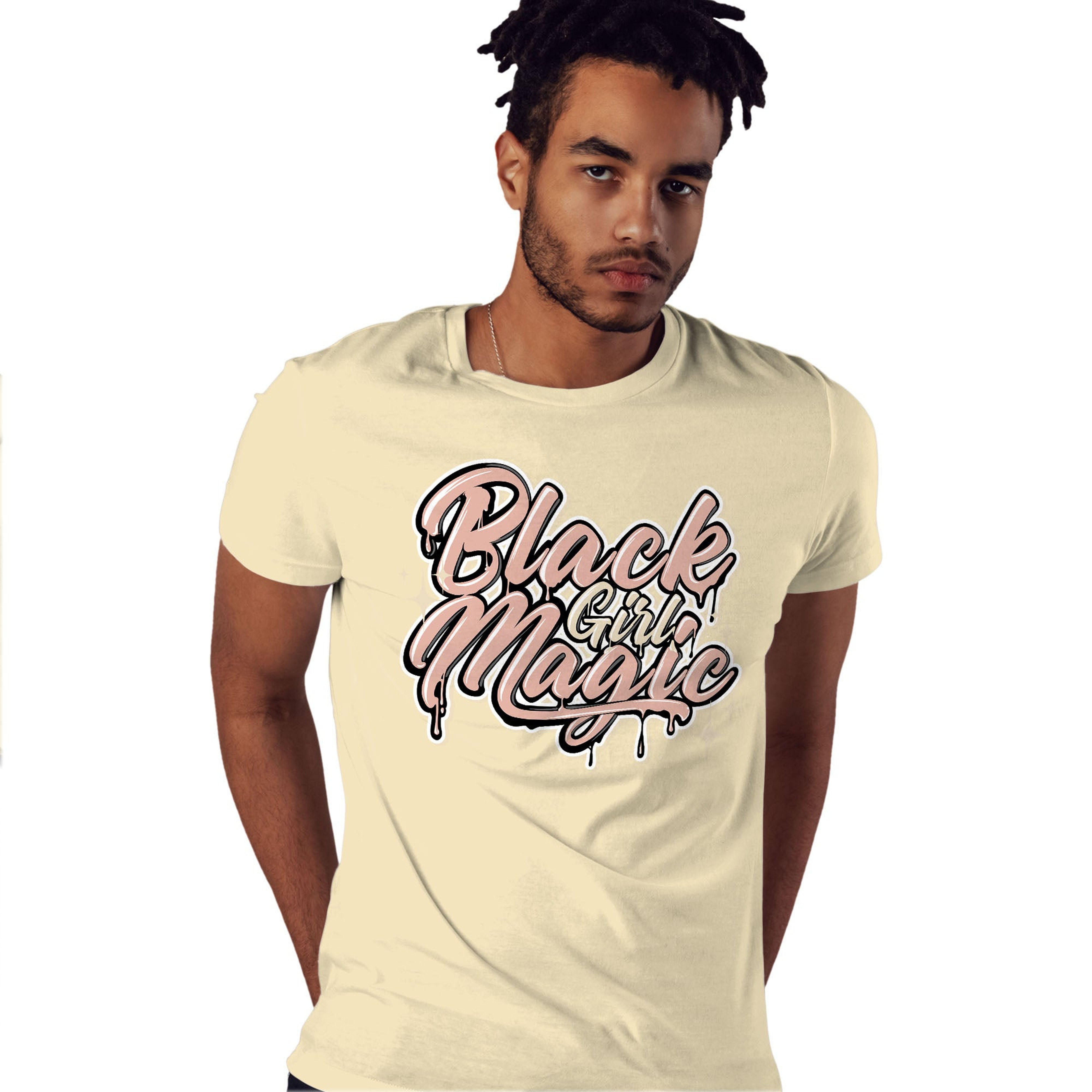 Black Girl Magic Shirt Match Jordan 1 OG Washed Pink Shirt In Color Nature