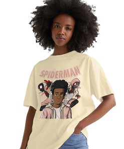Black Spider Man Shirt Match Jordan 1 OG Washed Pink Shirt In Color Nature