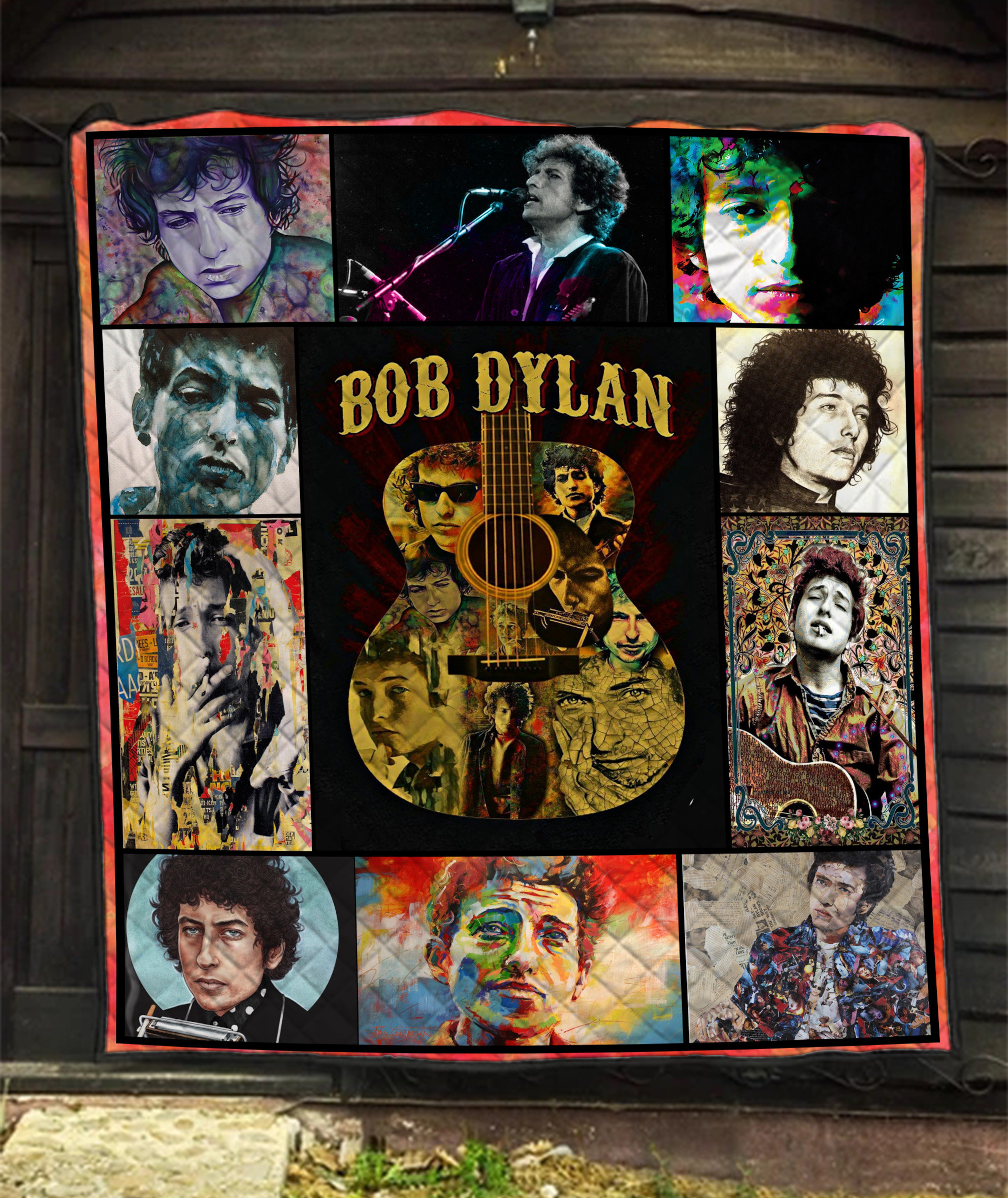Bob Dylan Albums Quilt Blanket - Ideal Present for Folk Blues Rock Music Fans
