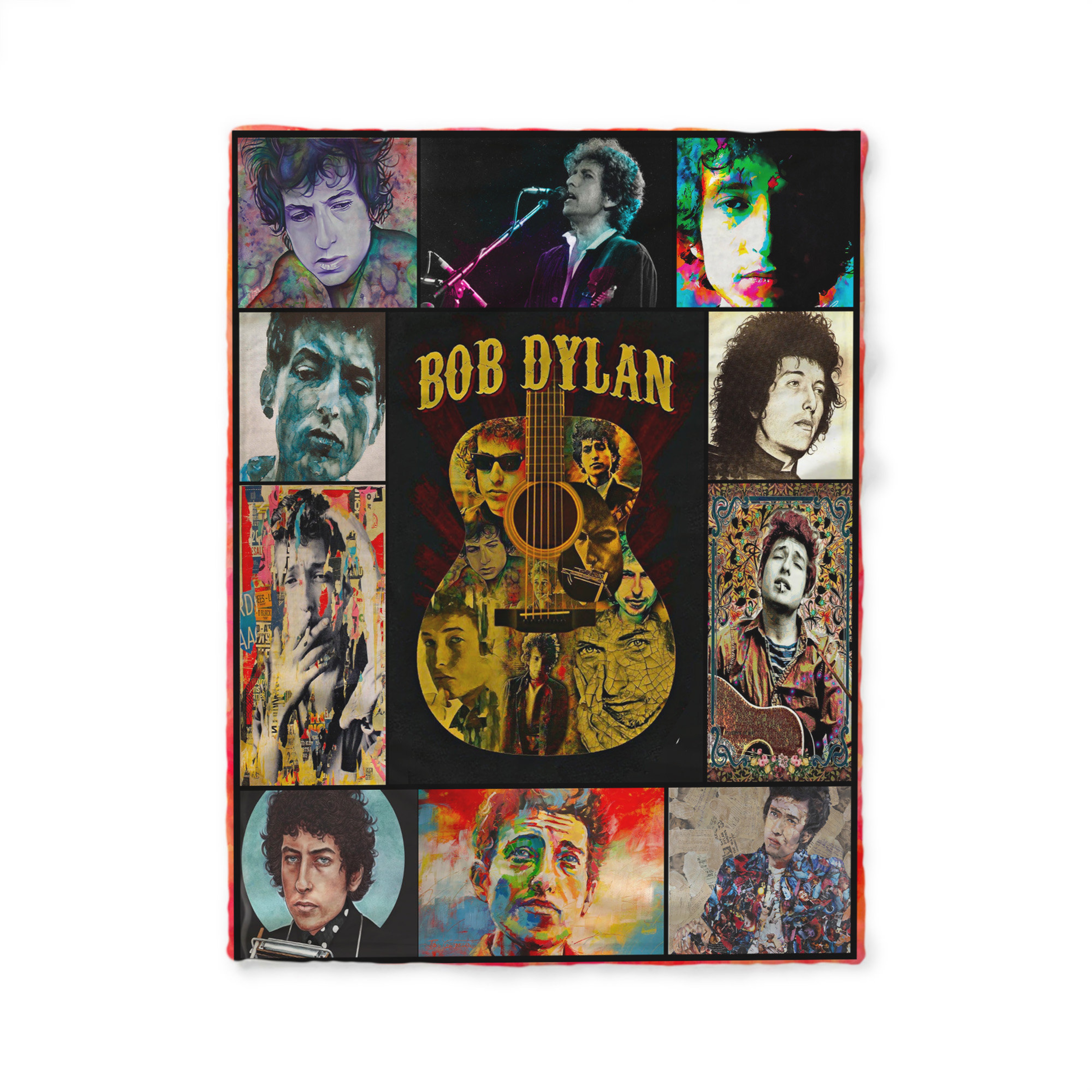 Bob Dylan Albums Quilt Blanket - Ideal Present for Folk Blues Rock Music Fans