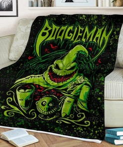 Boogie Blanket, Oogie Boogie Fleece Blanket, Boogieman Blanket, Horror Movie Blanket, Skellington Blanket, The Nightmare, Oogie Boogie Gifts