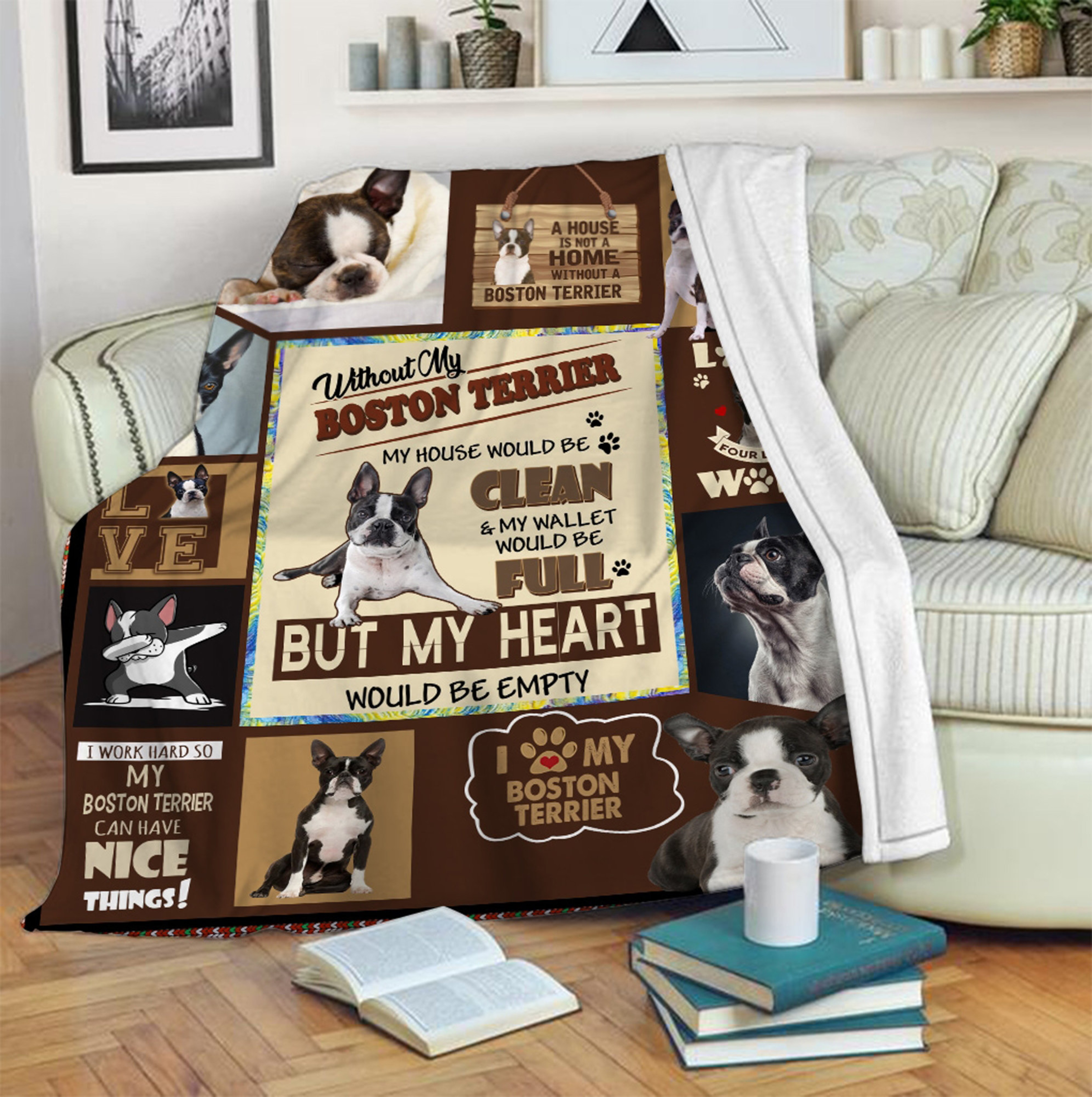 Boston Terrier Dog Quilt Blanket - Ideal Gift for Dog Lovers