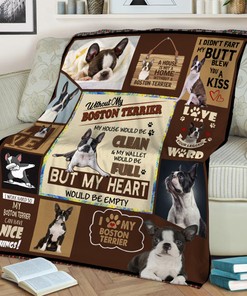 Boston Terrier Dog Quilt Blanket - Ideal Gift for Dog Lovers