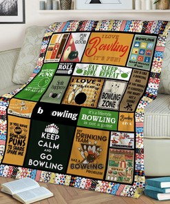 Bowling Lover's Quilt Blanket - Fun and Special Birthday Gift